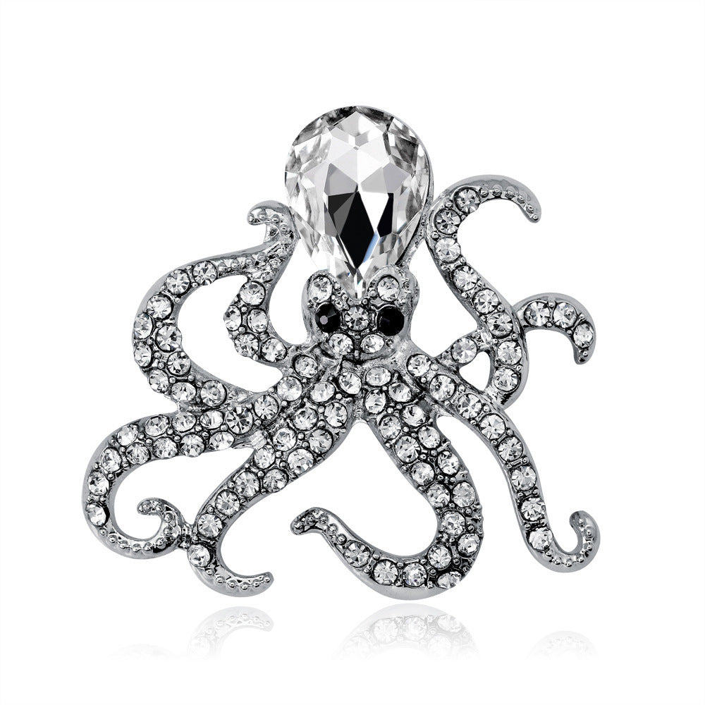 Octopus brooch